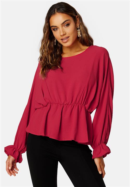 Pieces Flore LS O Neck Top