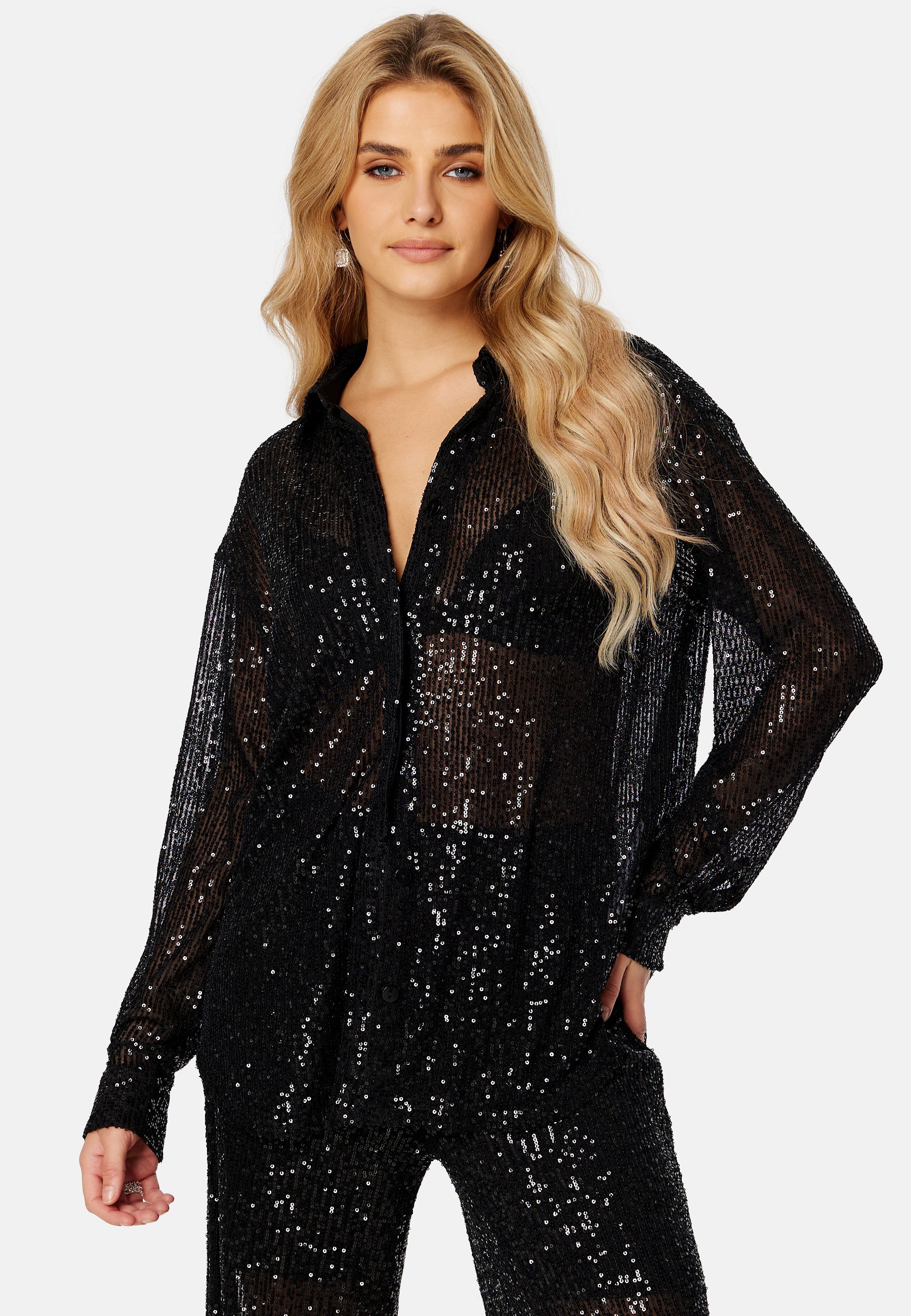 VILA Scarlet Sequins Shirt