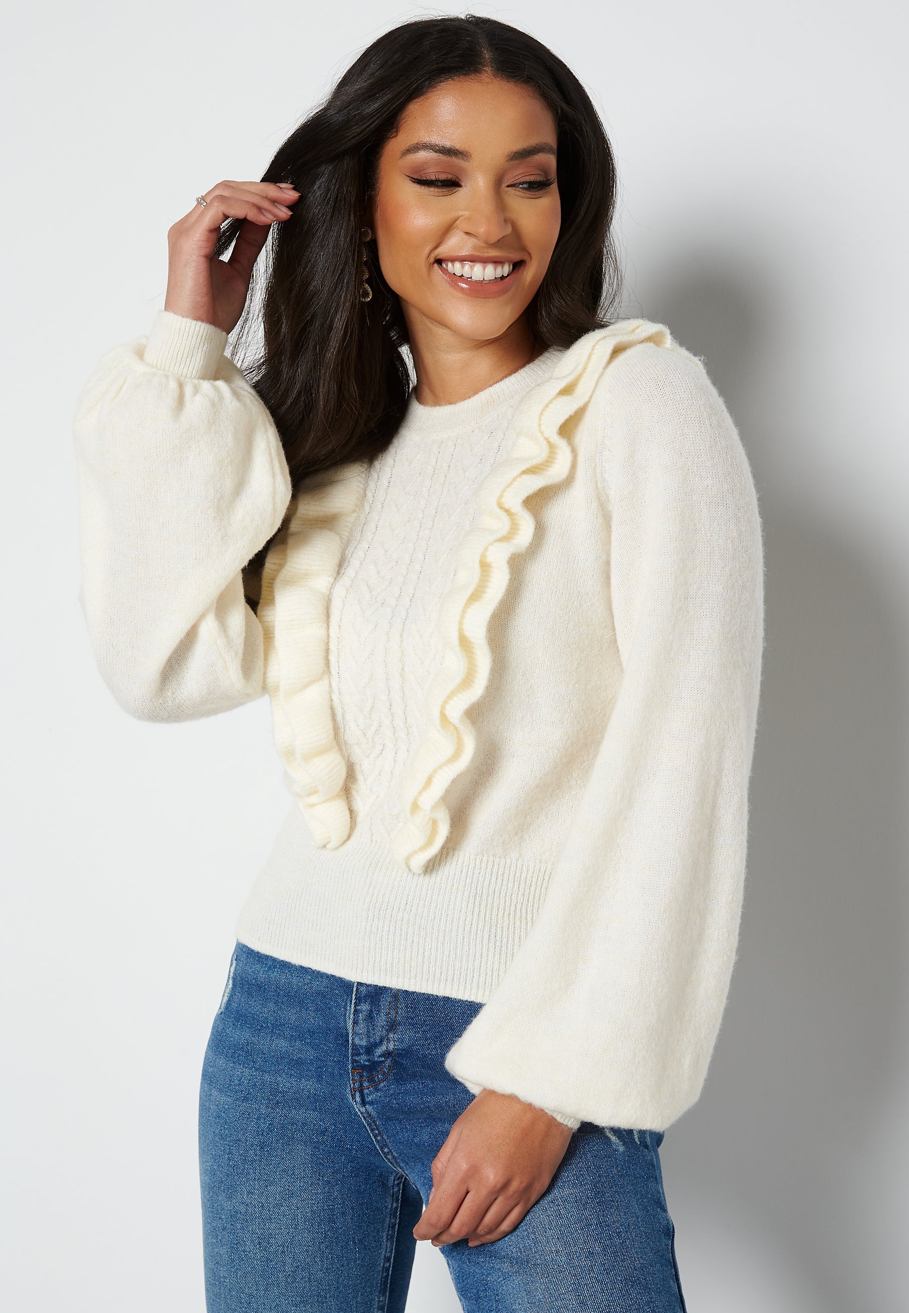 BUBBLEROOM Vada flounce sweater