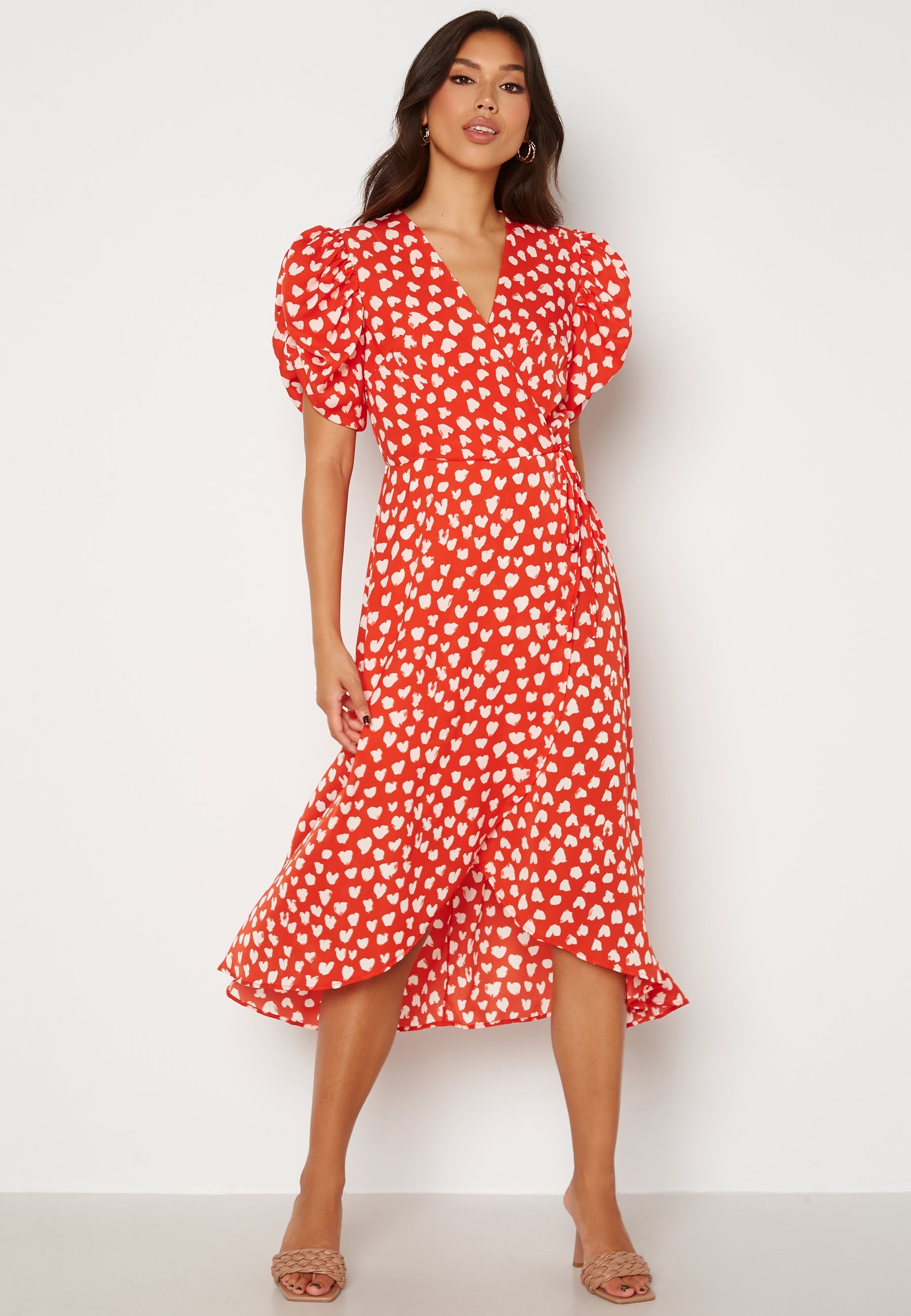 AX Paris Heart Print Midi Dress