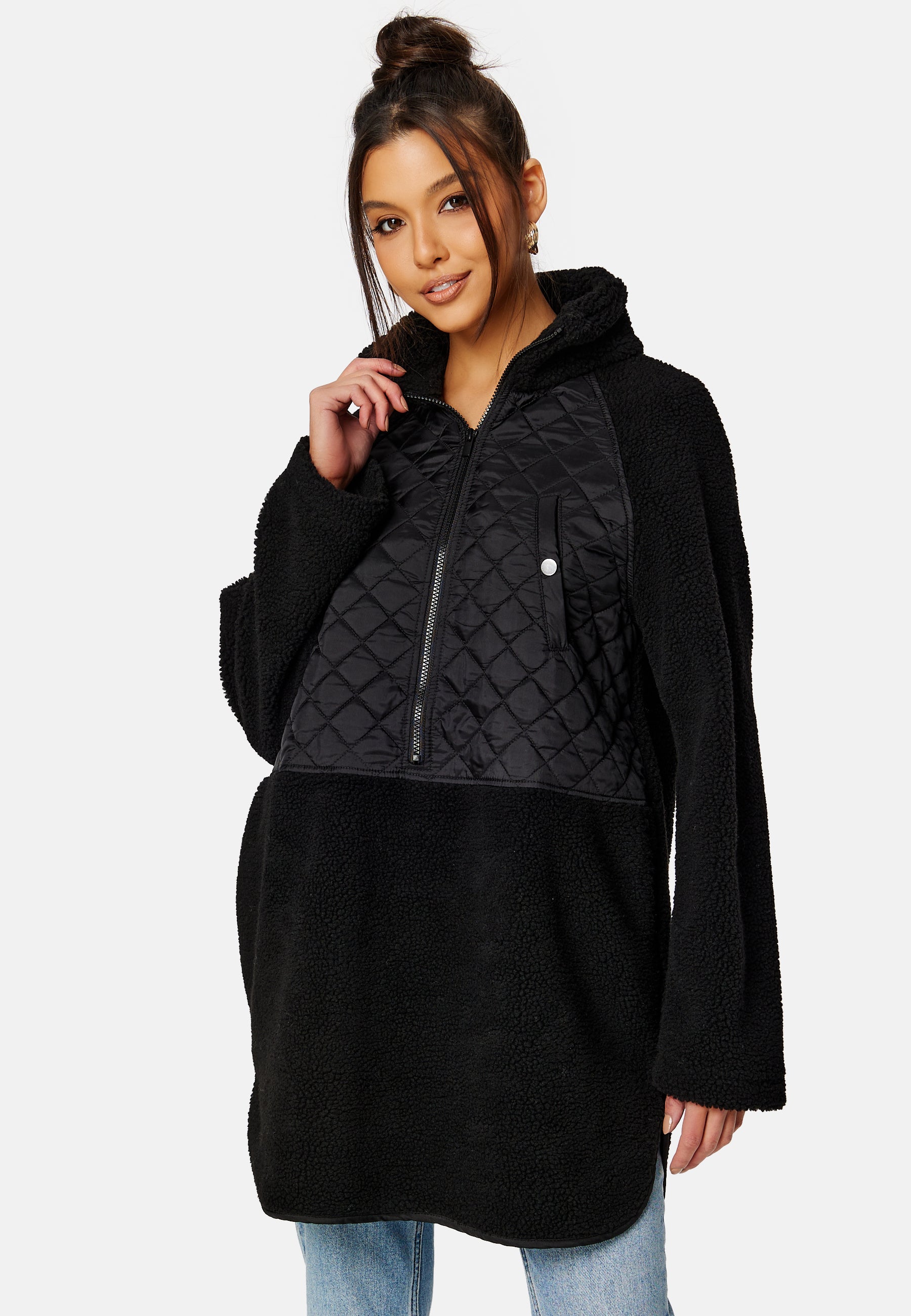 VILA Lanaia L/S Long Teddy Anorak