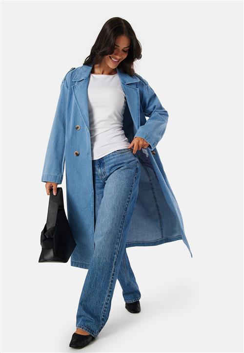 VILA Vici doublebreasted L/S denim trenchcoat