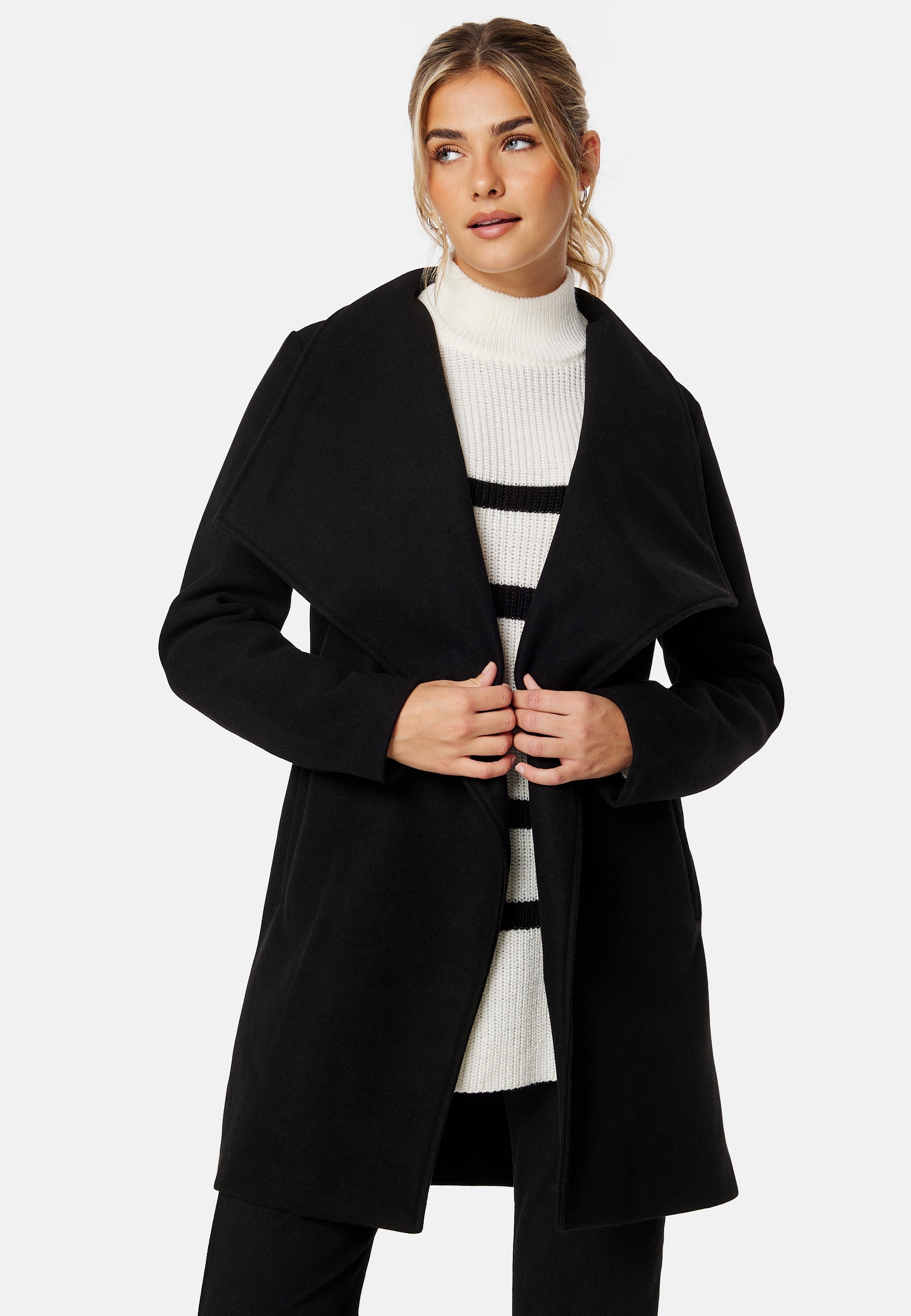VILA Cooley Collar Belt Coat