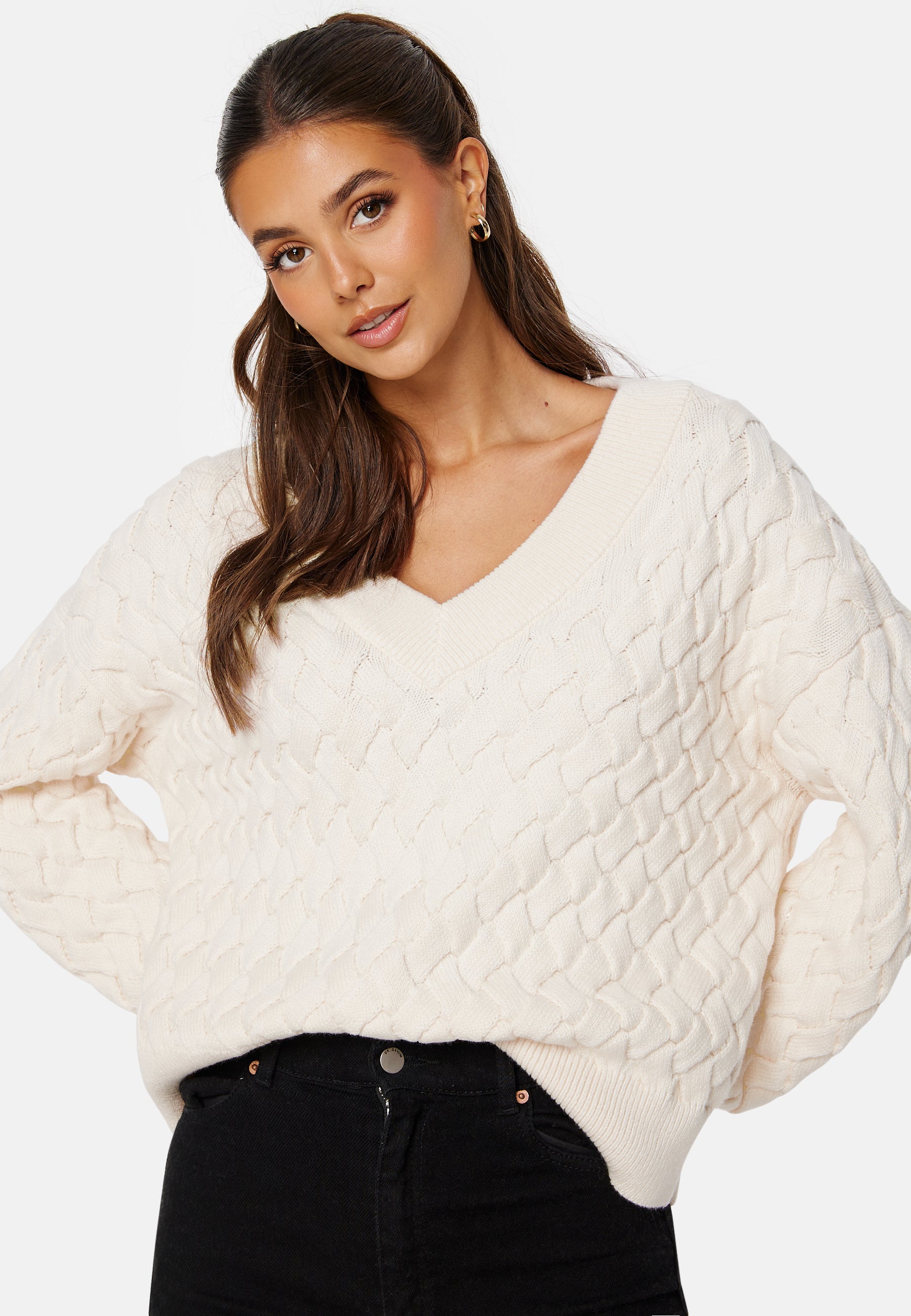 GANT Textured Cotton V-Neck Sweater