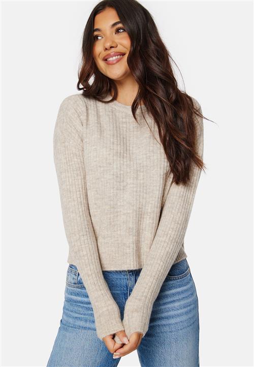 VERO MODA Lefile LS O-Neck Rib Blouse