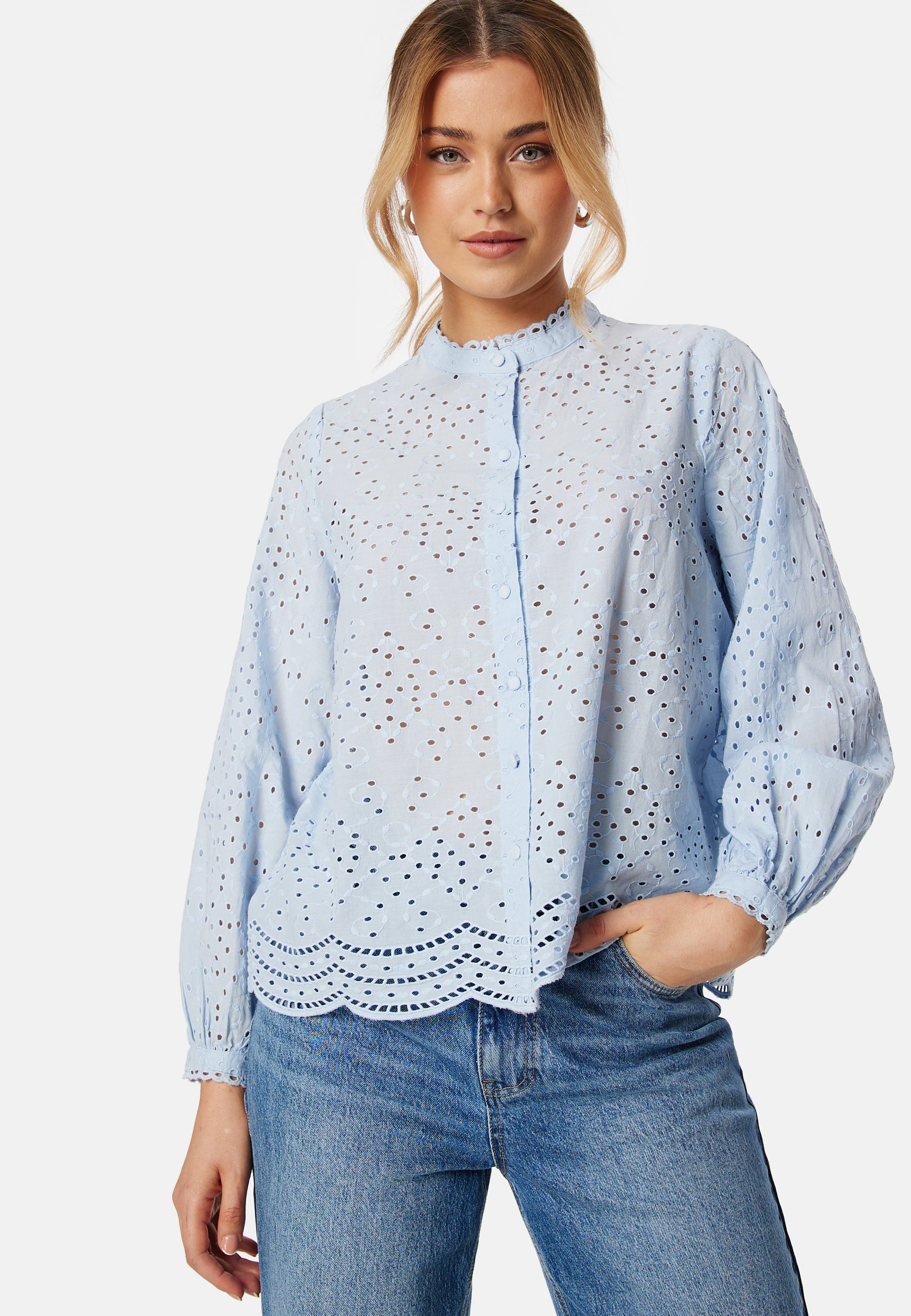 SELECTED Slftatiana L/S Embr Shirt