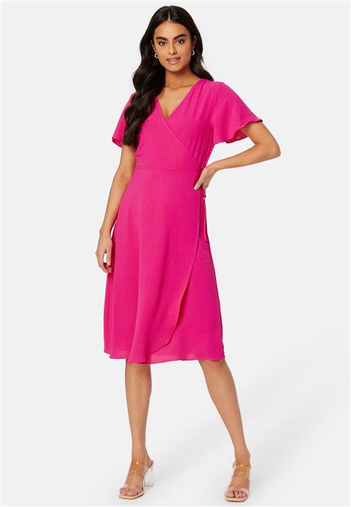 VILA Vilovie S/S Wrap Midi Dress