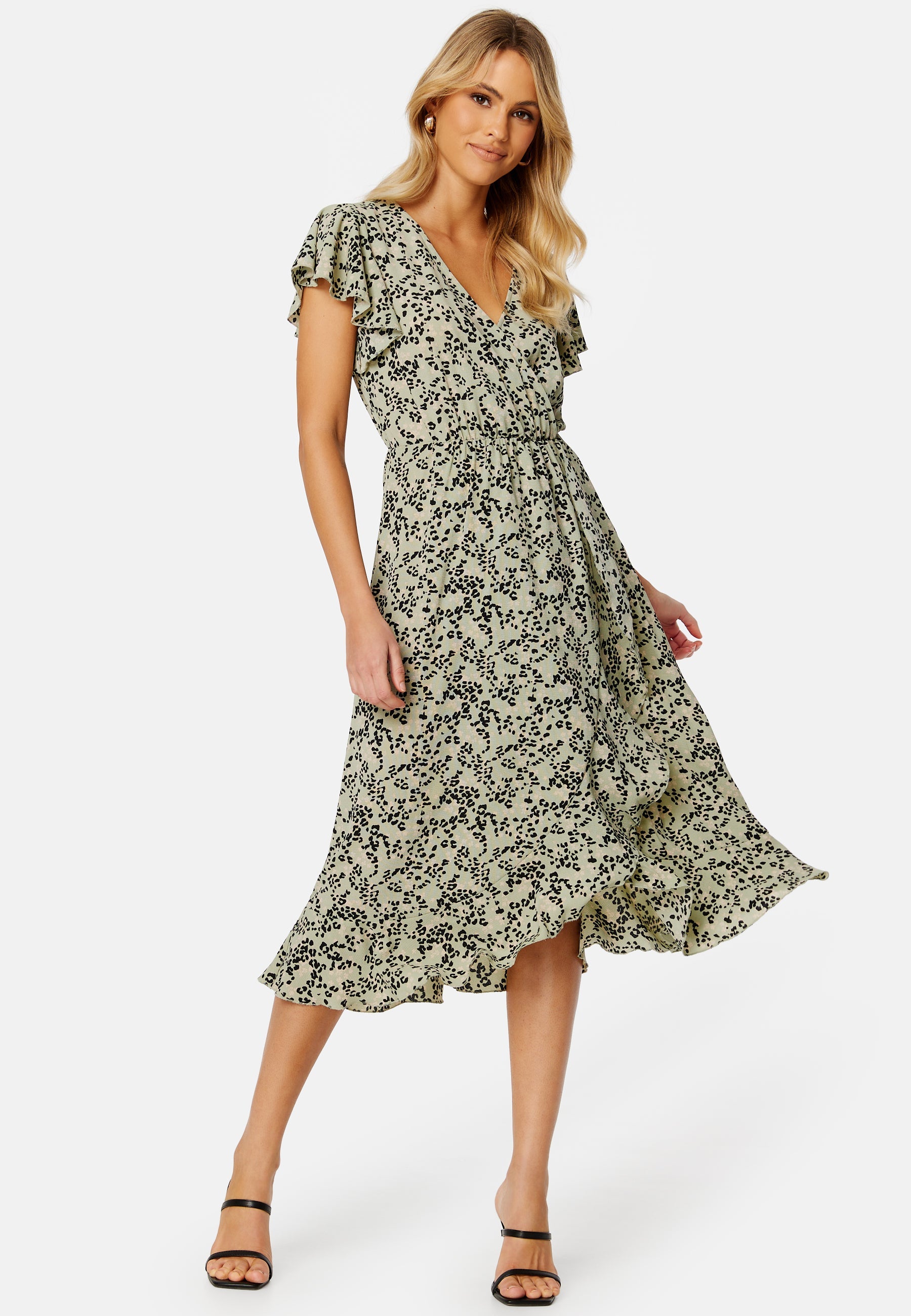 JDY Piper Midi Flounce Dress