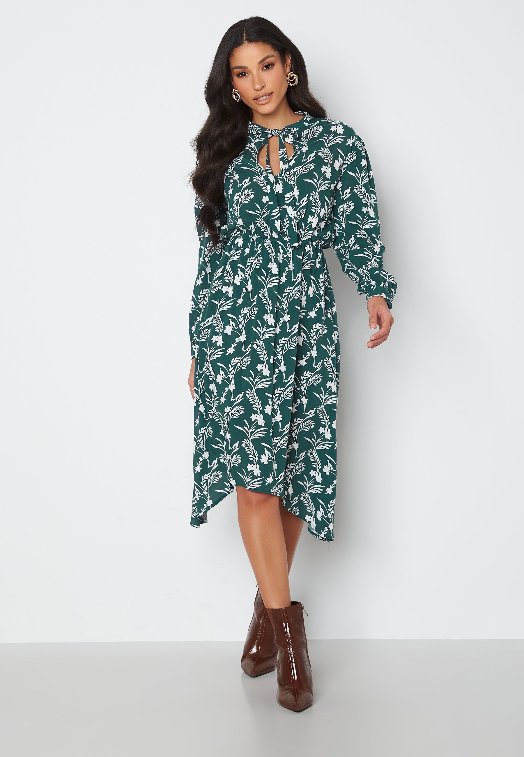 Trendyol L/S String Printed Dress