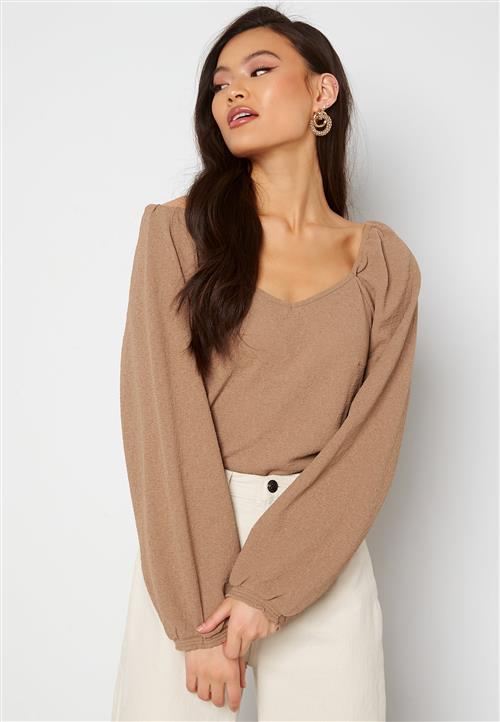 VILA Cotin Square Neck L/S Top