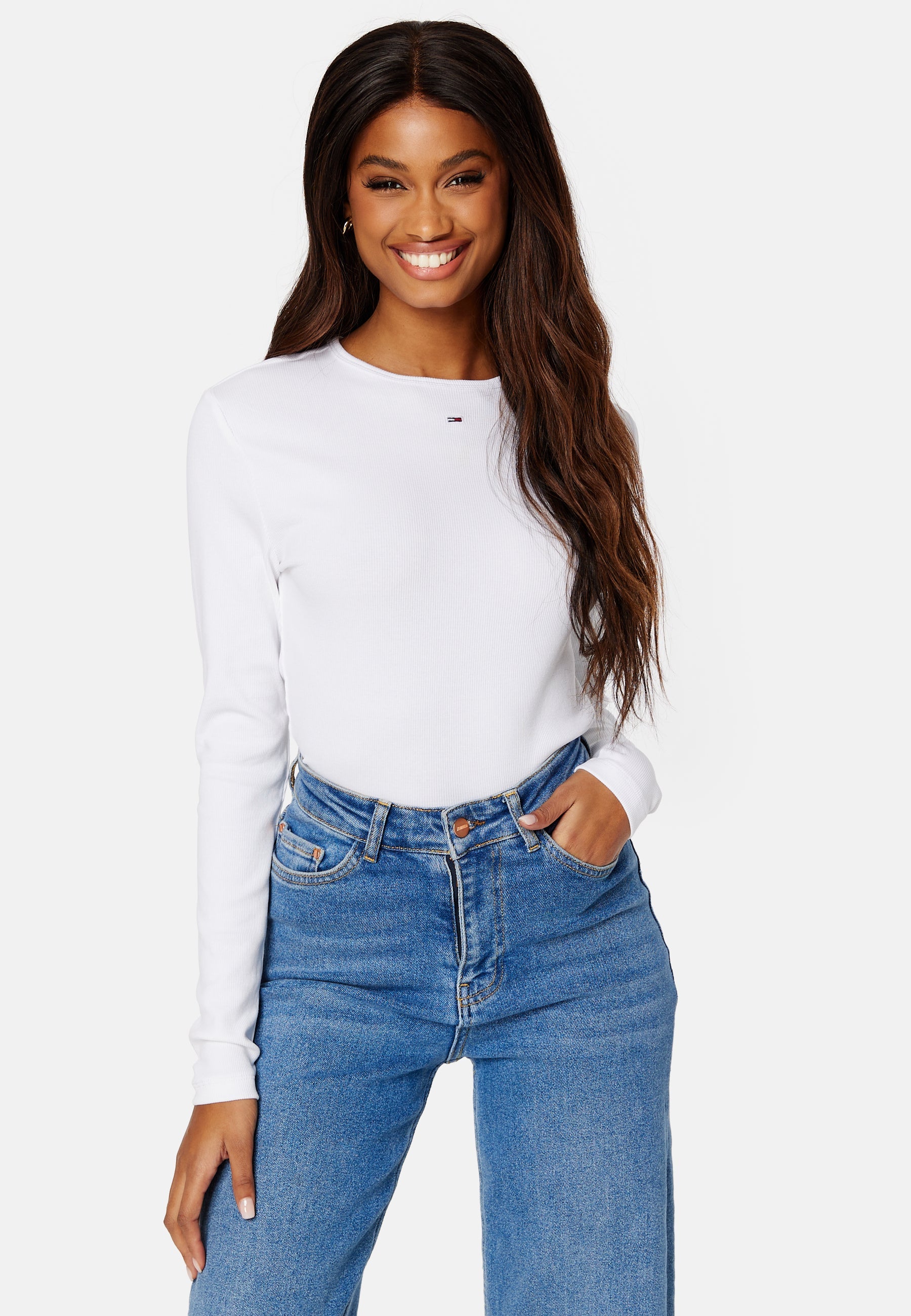TOMMY JEANS Essential Rib LS