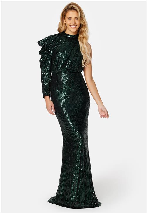 Elle Zeitoune Lily One Shoulder Sequin Dress