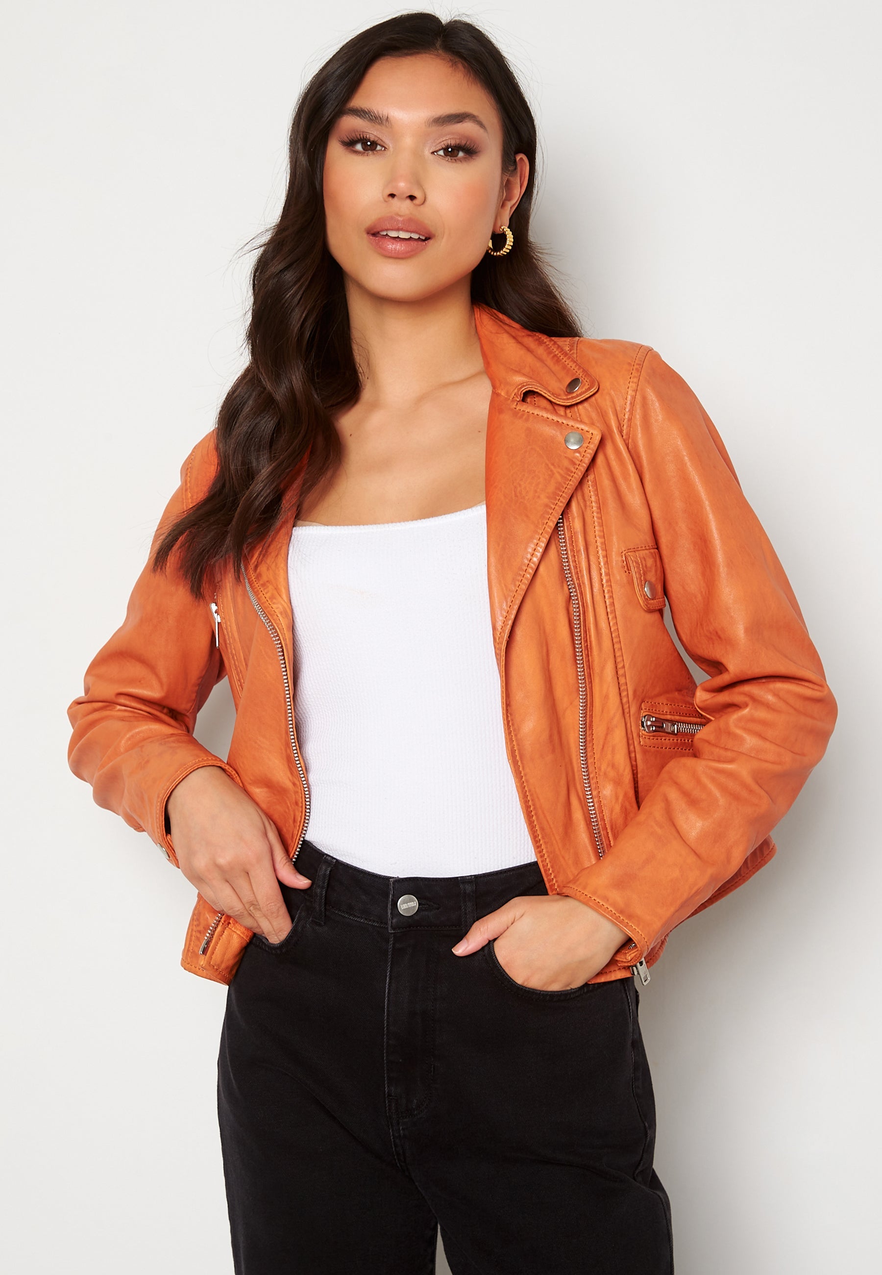 JOFAMA Kaley Leather Biker