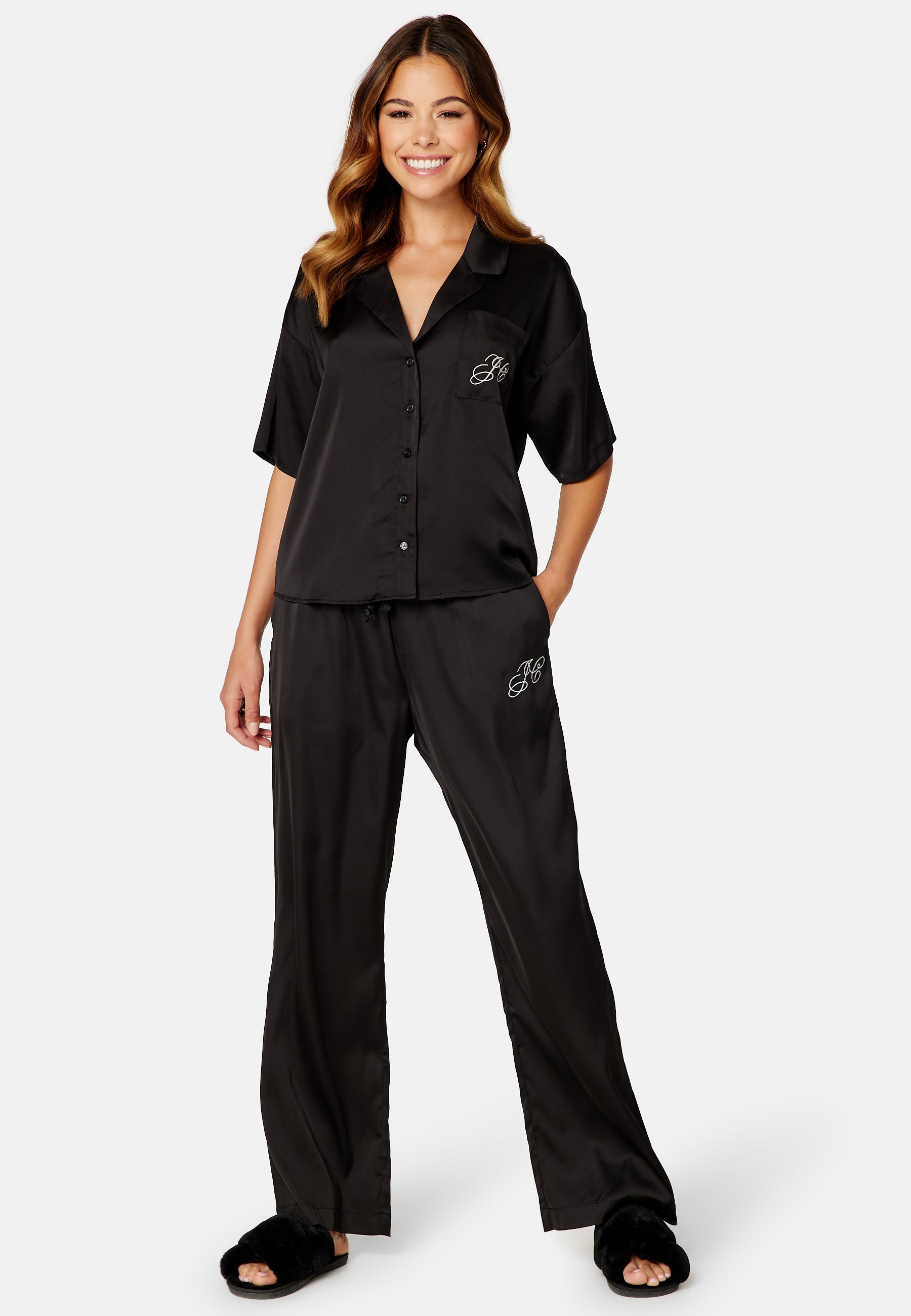 Juicy Couture Paula Solid Satin Trouser