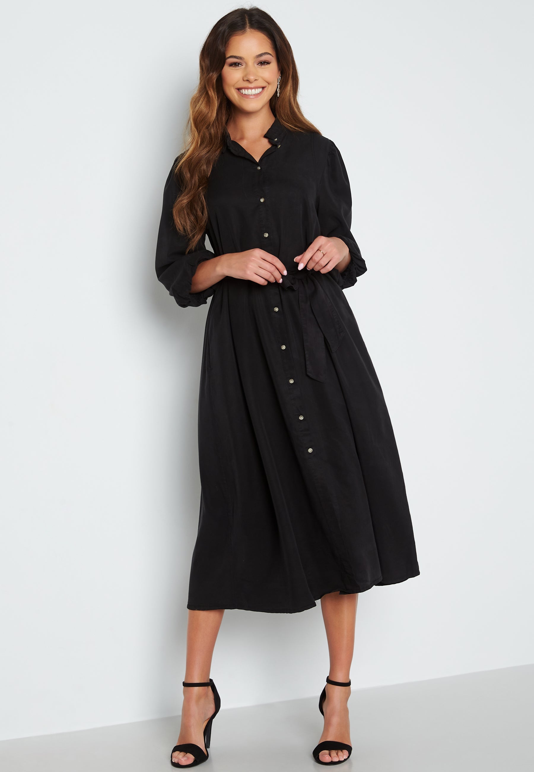 VILA Flor Midi Shirt Dress
