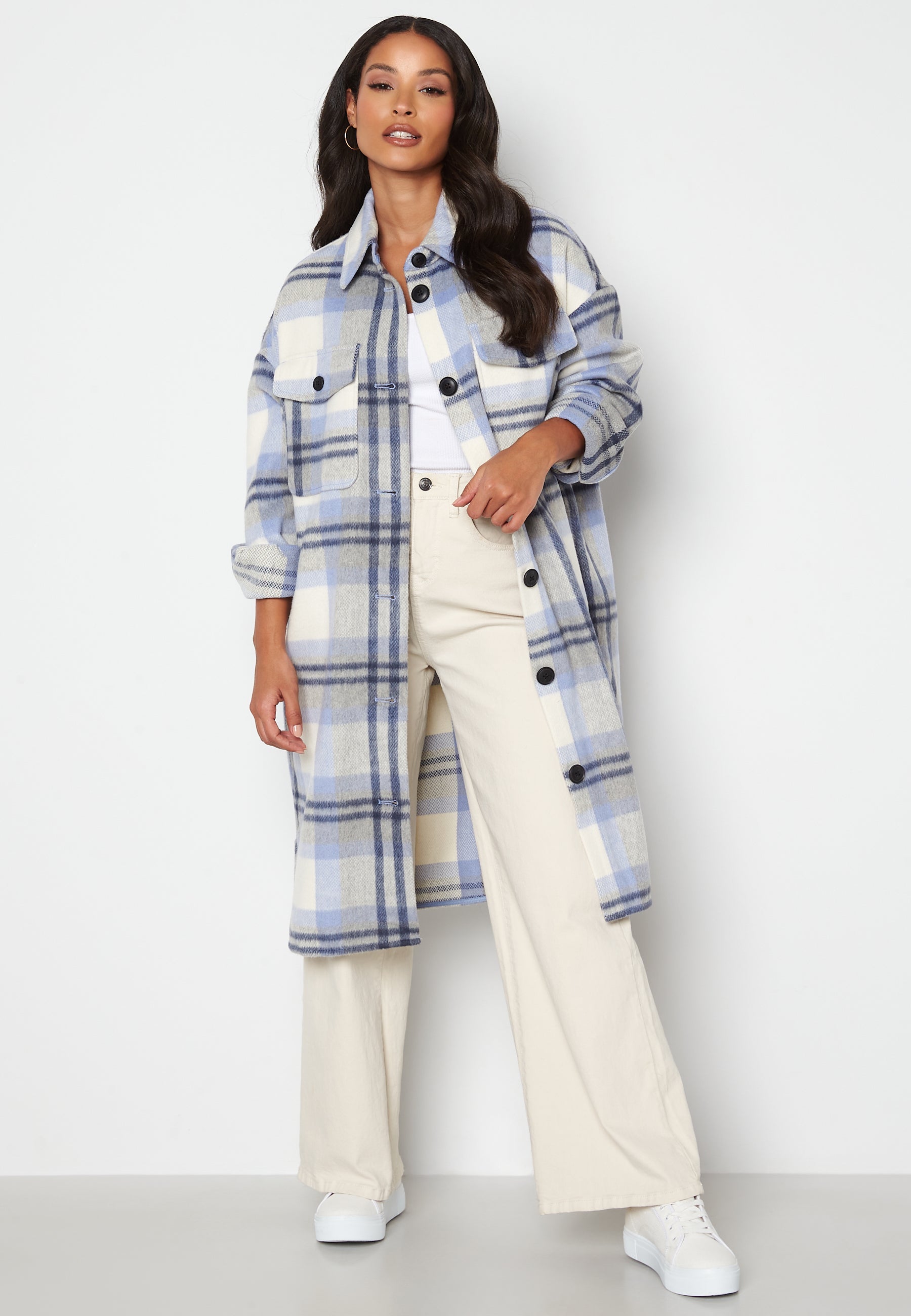 VERO MODA Nelly Check Long Coat