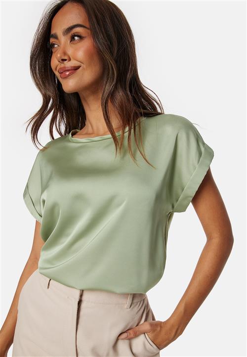 VILA Viellette S/S Satin Top