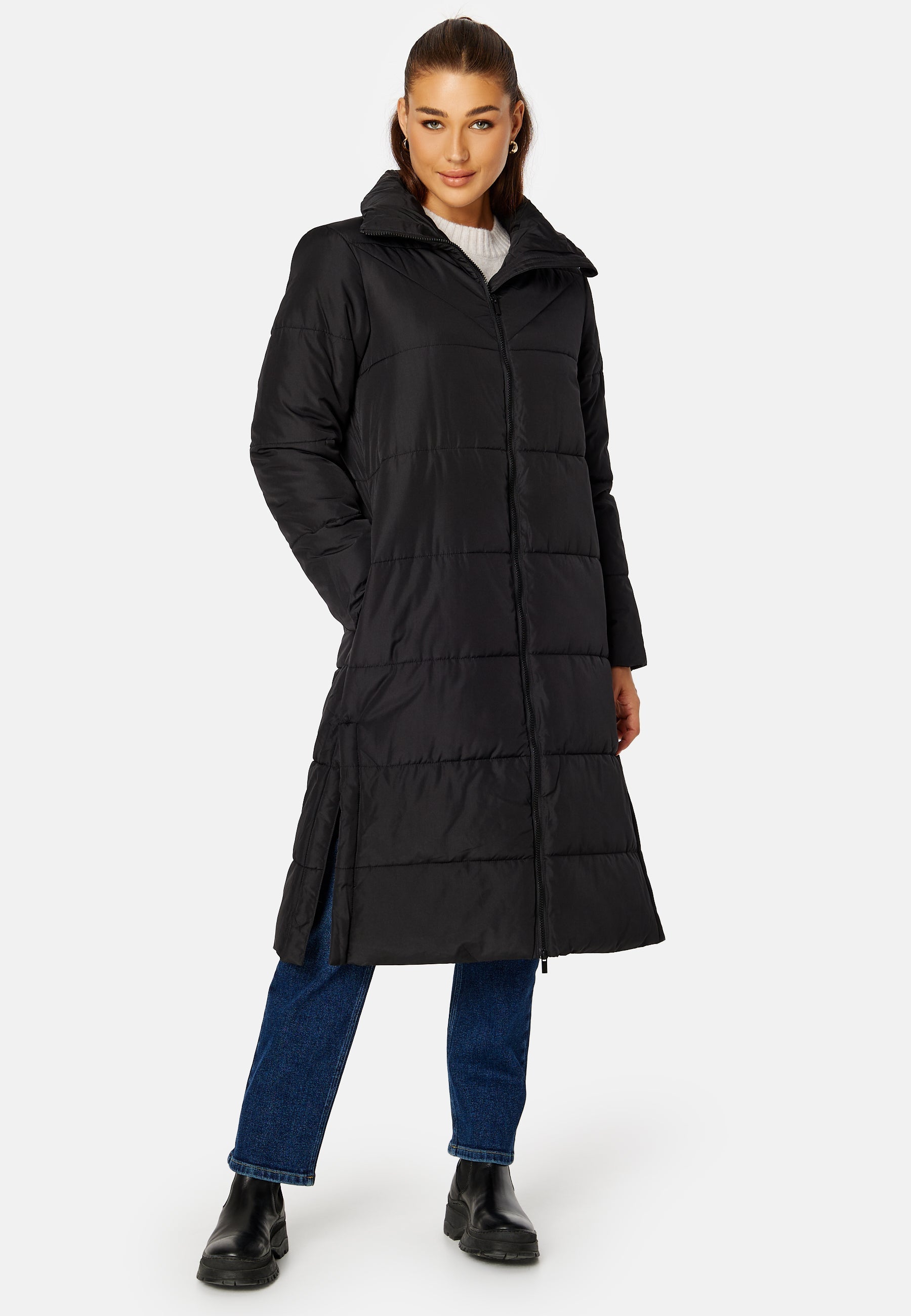 VILA Nilly High Neck Long Coat