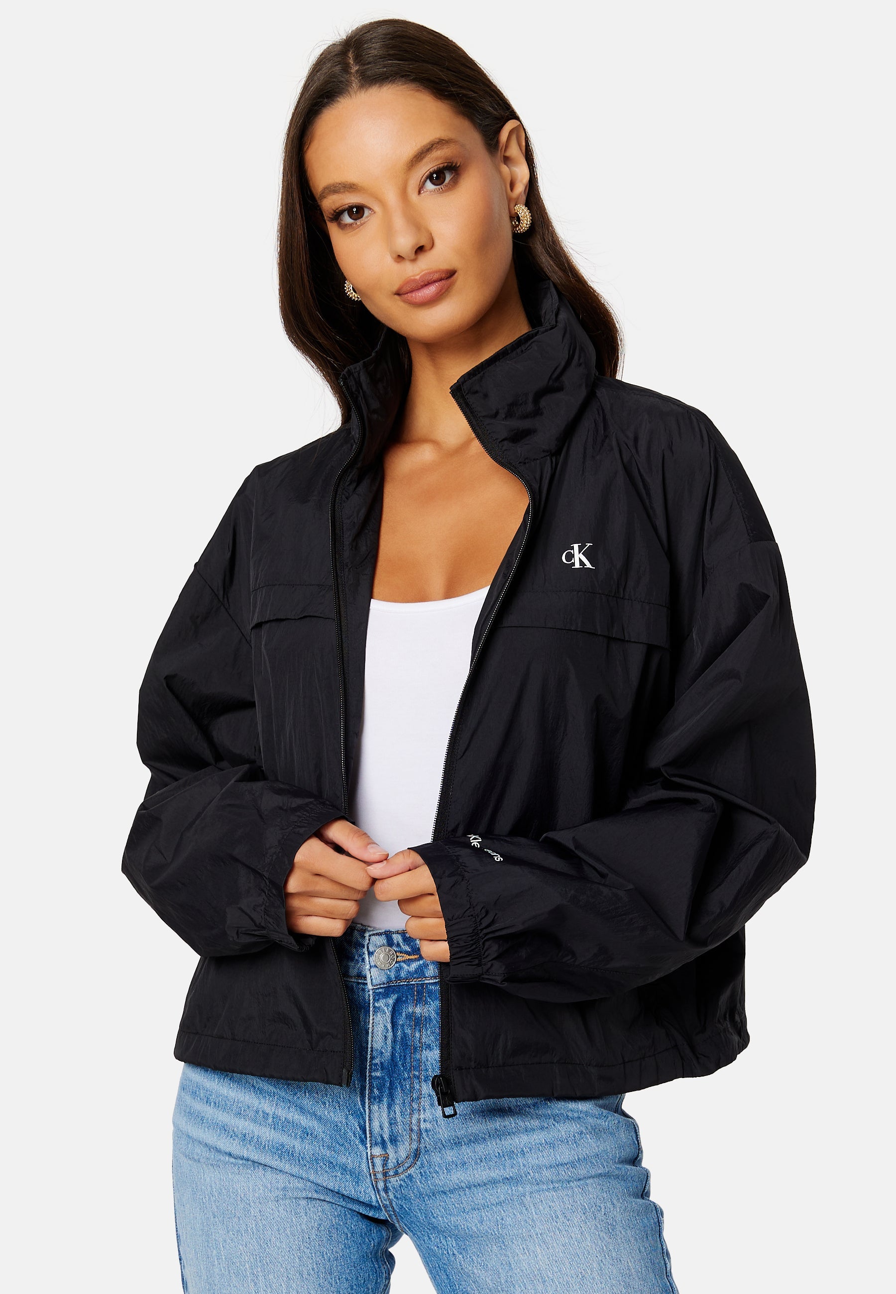 Calvin Klein Jeans Packable Hood Windbreaker Jacket