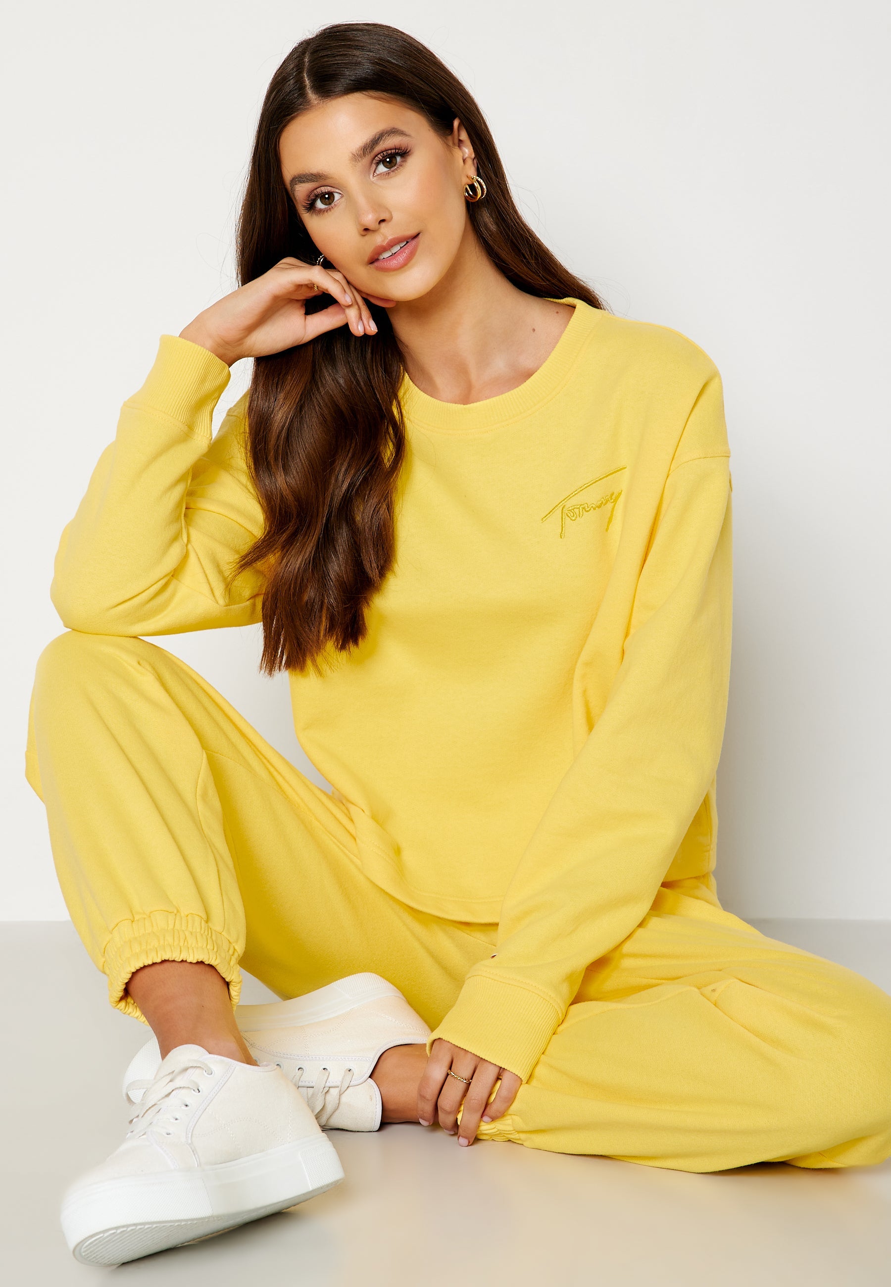 TOMMY JEANS Crop Tommy Signature Crew