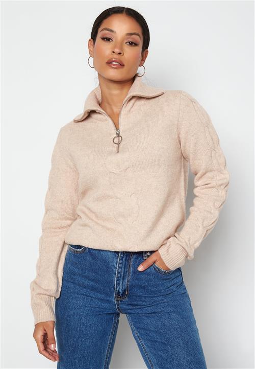 VILA Oaly L/S Zipper Top