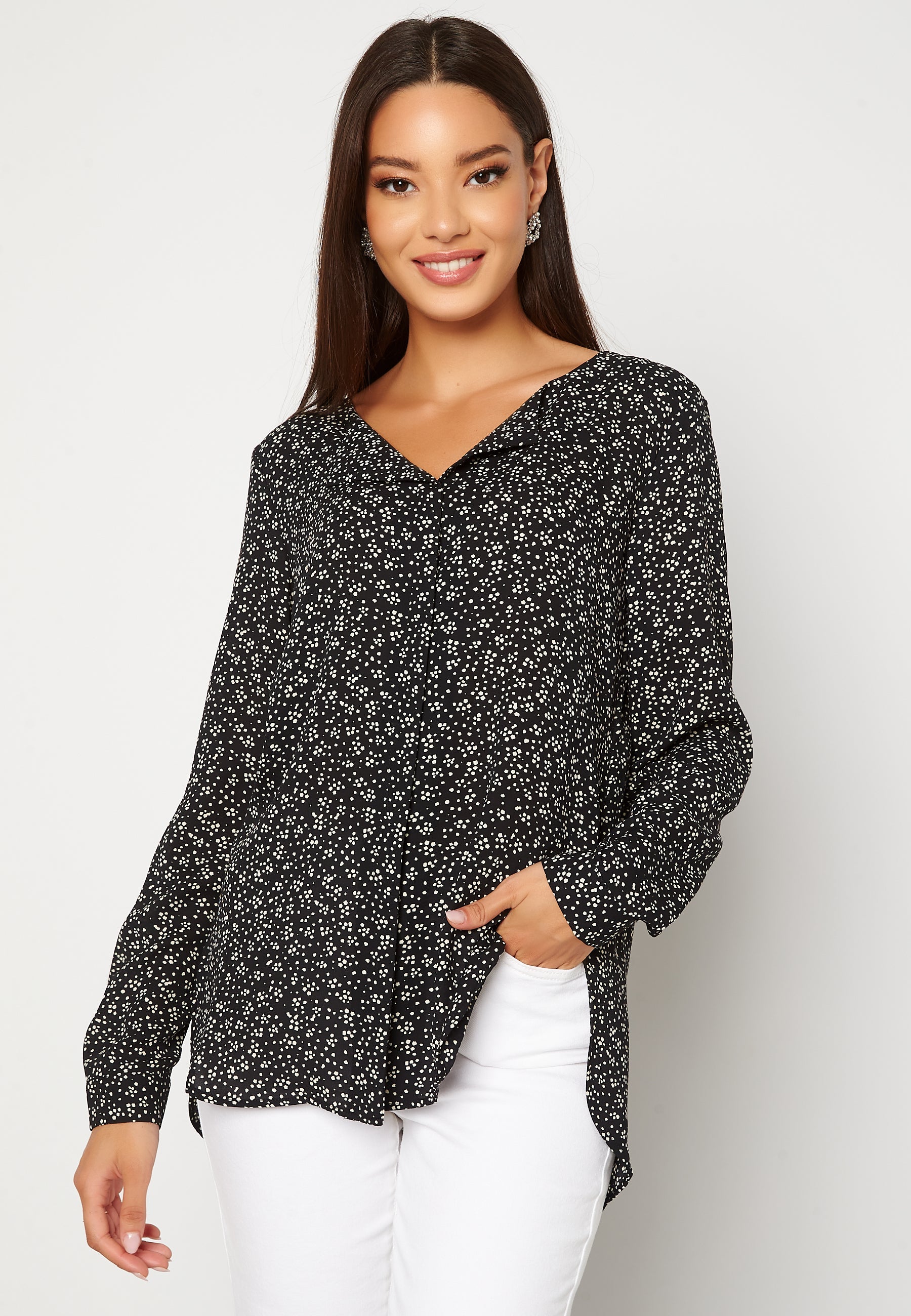 VILA Lucy L/S Print Shirt