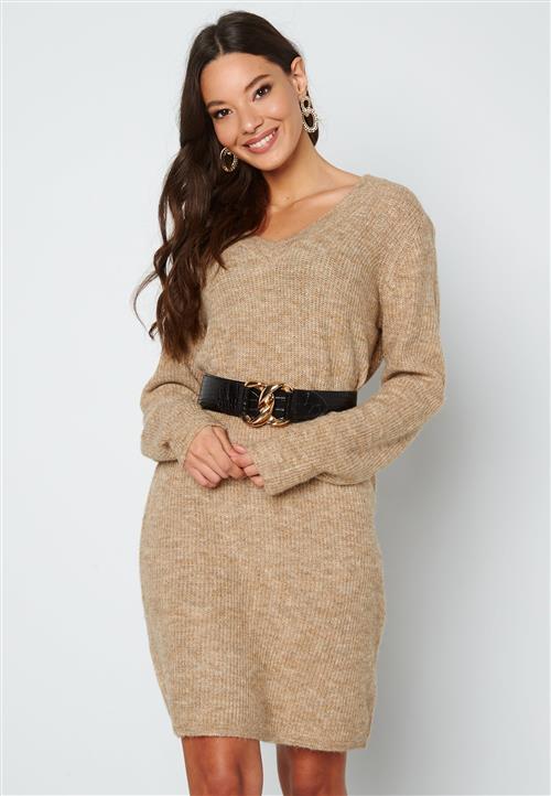 Pieces Ellen V-neck Knit Dress