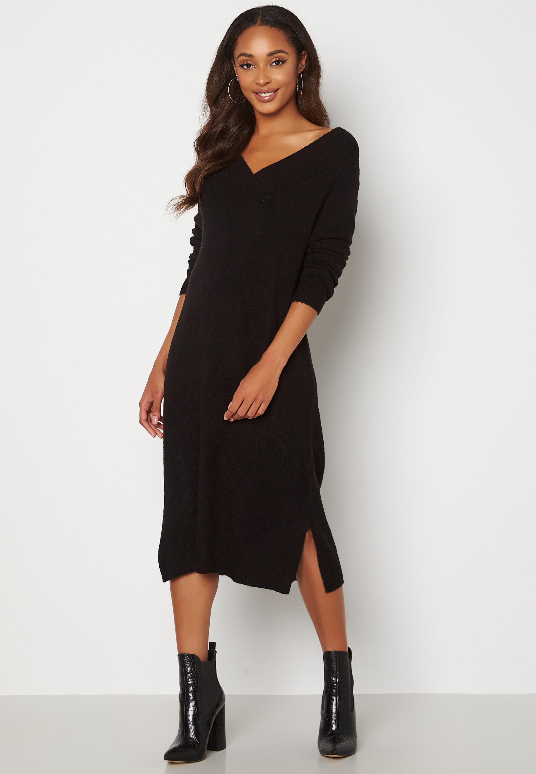 VILA Madelia V-Neck L/S Knit Dress