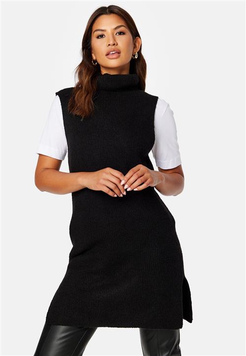 Pieces Ellen Rollneck Long Knit Vest
