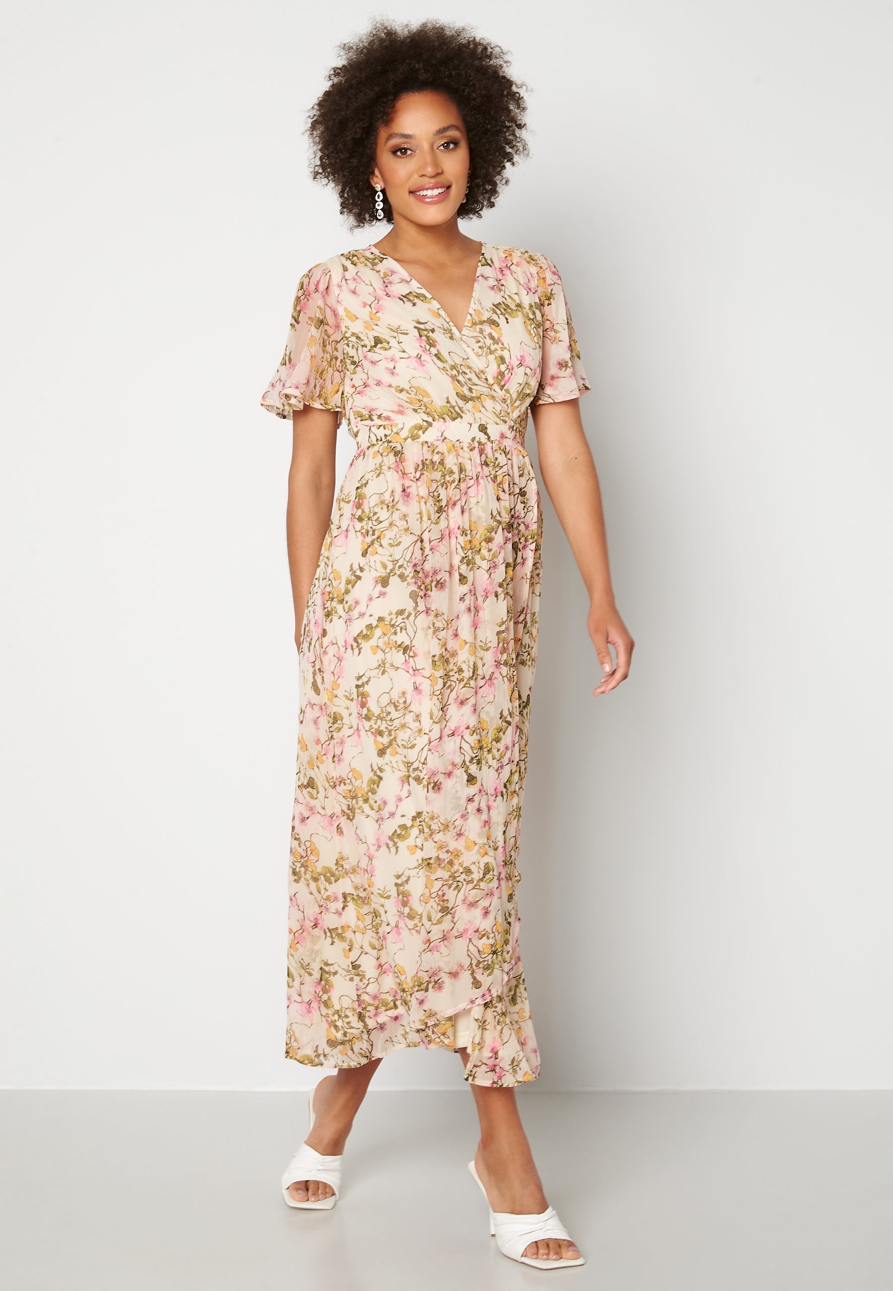 VERO MODA Wonda S/S Wrap Maxi Dress