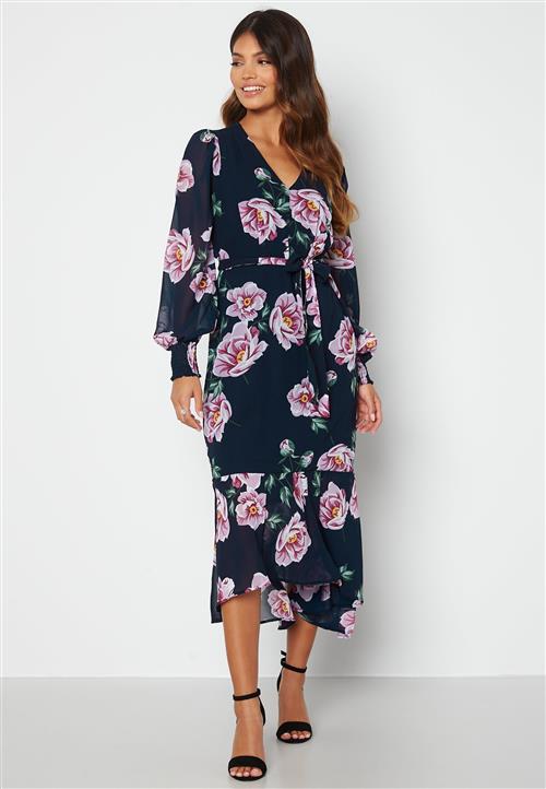 Happy Holly Danessa midi Puff Sleeve Dress