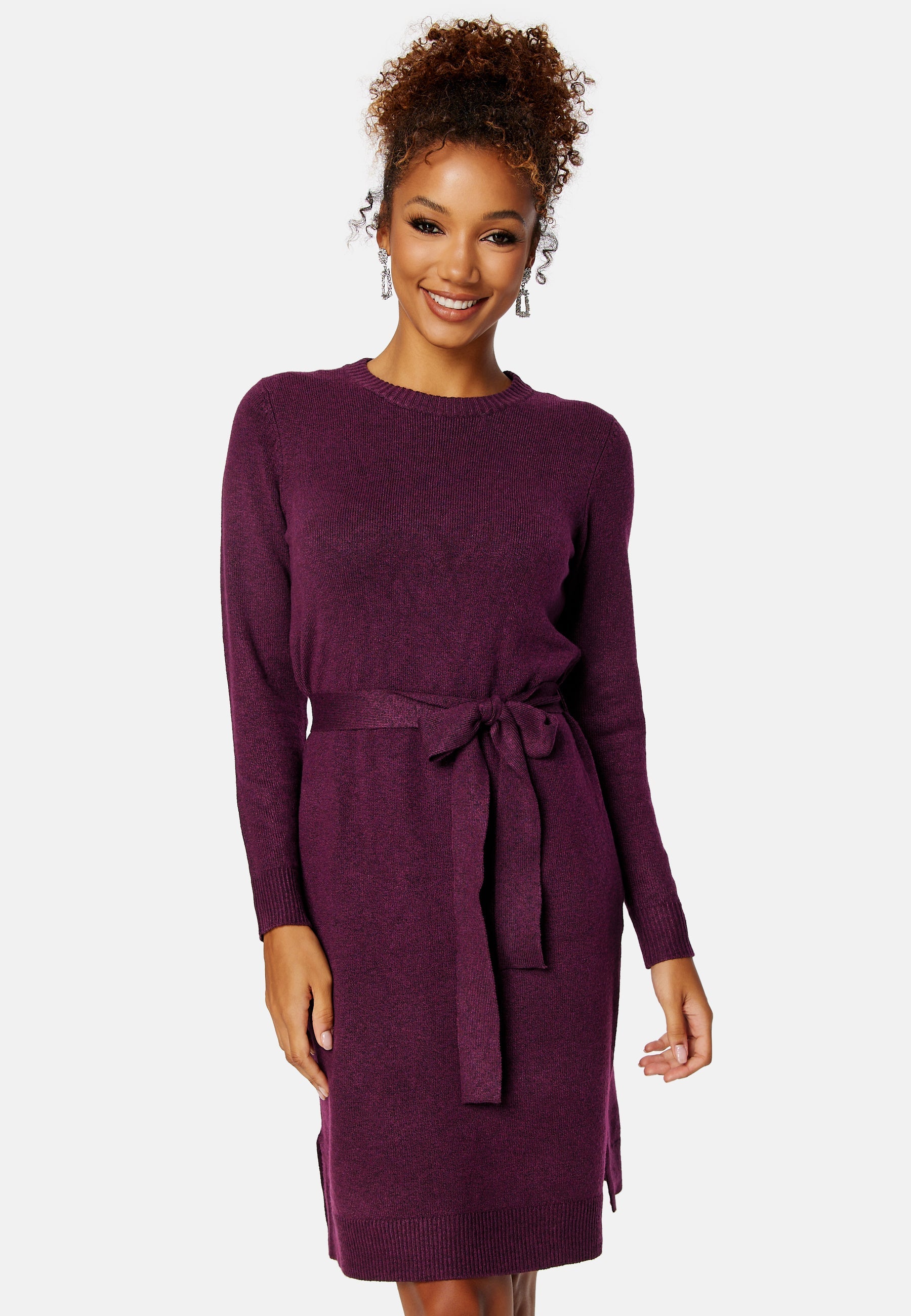 Pieces Cava LS O-Neck Knit Dress