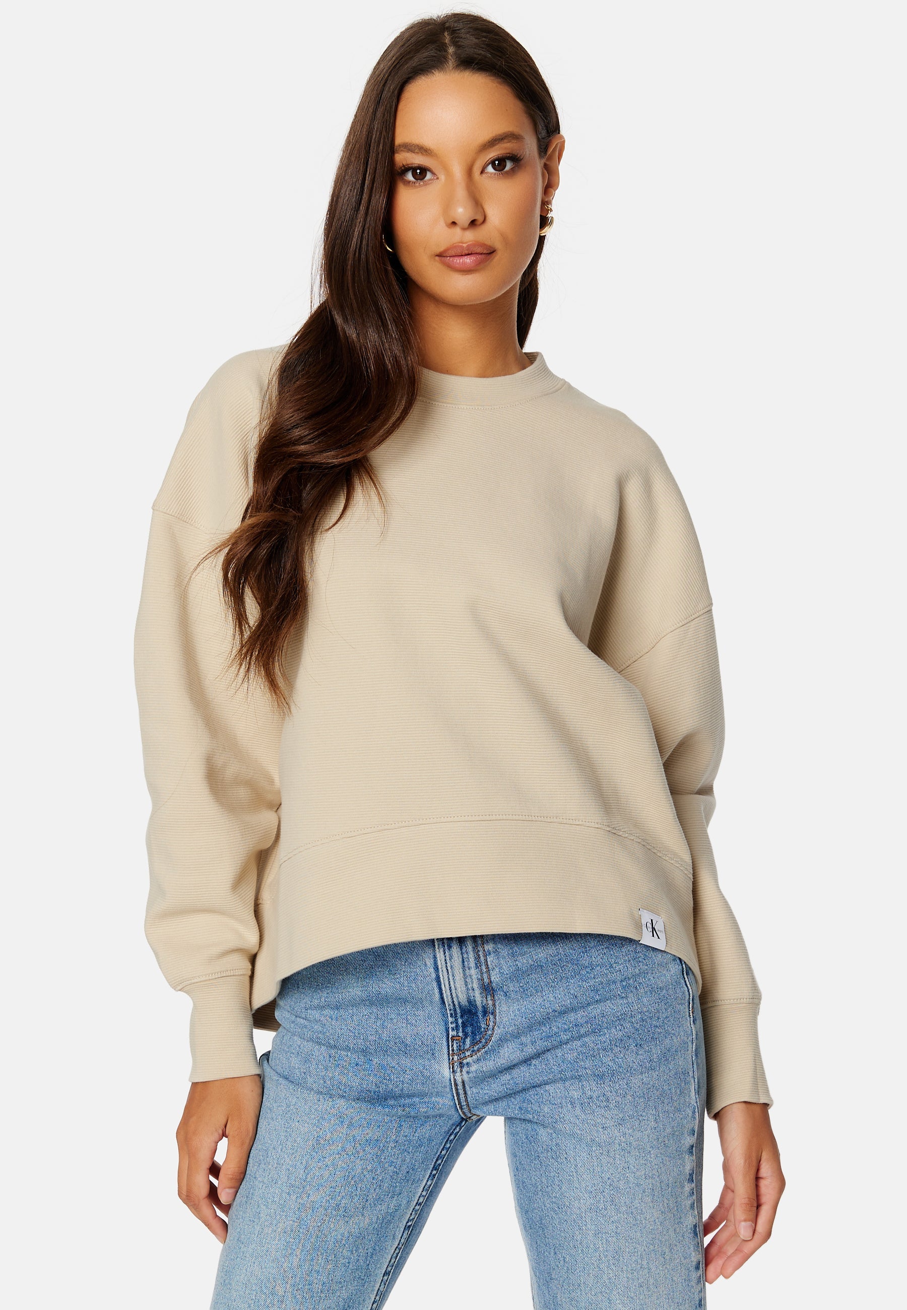 Calvin Klein Jeans Tab Ottoman Crew Neck