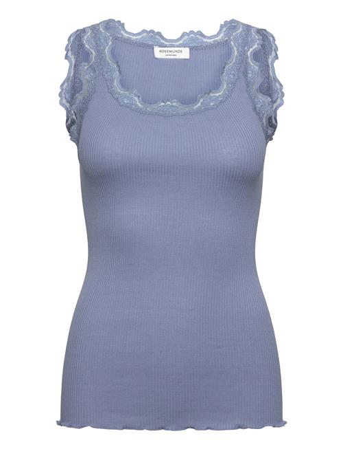 Rosemunde | Rwbabette Silk Sl U-Neck Long Lace Top | XL