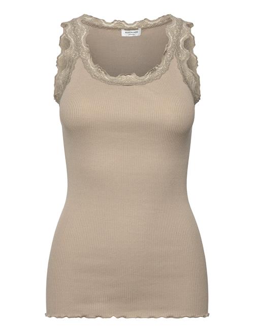 Rosemunde | Rwbabette Silk Sl U-Neck Long Lace Top | M