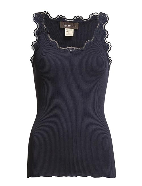 Rosemunde | Rwbabette Silk Sl U-Neck Long Lace Top | XXL