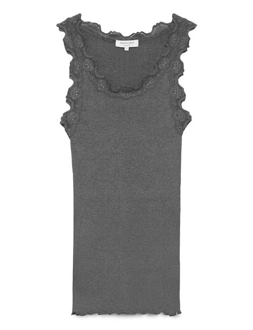 Rosemunde | Rwbabette Silk Sl U-Neck Long Lace | M