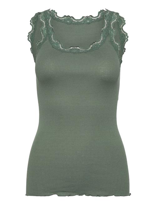 Rosemunde | Rwbabette Silk Sl U-Neck Long Lace Top | XL