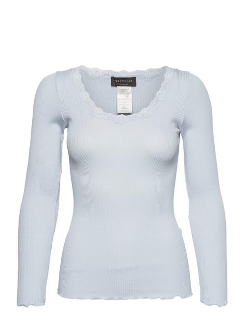 Rosemunde | Rwbabette Silk Ls U-Neck Lace T-Shirt | L
