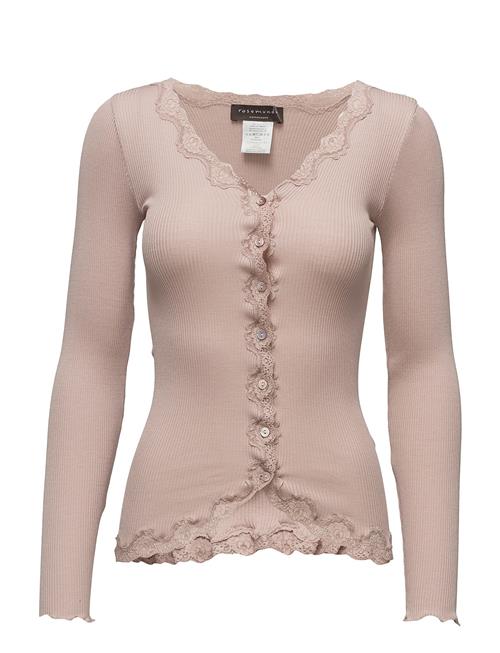 Rosemunde | Rwbabette Silk Ls V-Neck Lace Cardigan | XL
