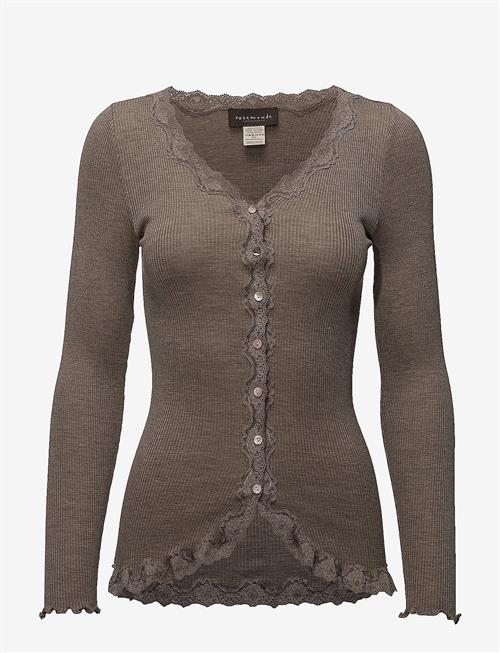 Rosemunde | Rwbabette Silk Ls V-Neck Lace Cardigan | M
