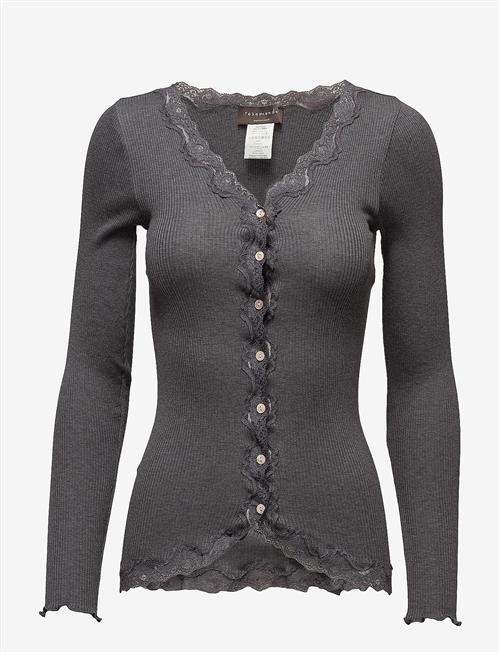 Rosemunde | Rwbabette Silk Ls V-Neck Lace Cardigan | XS