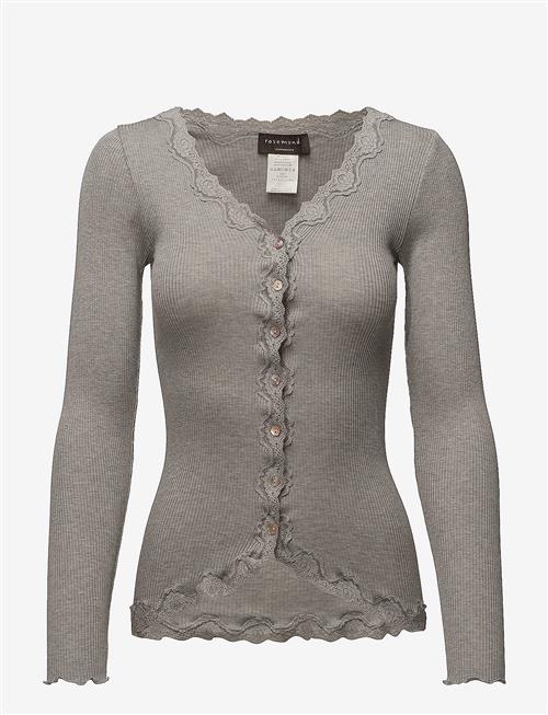 Rosemunde | Rwbabette Ls V-Neck Regular Lace Ca | M