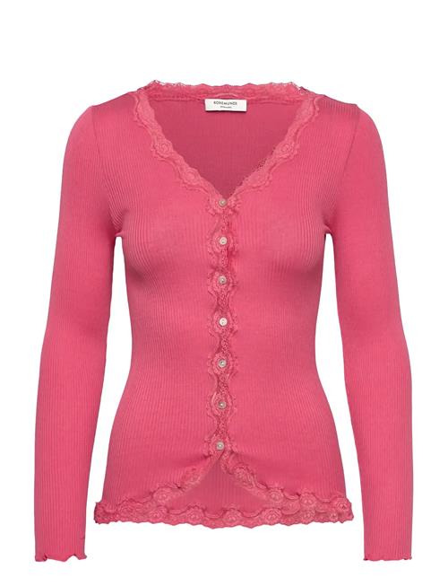 Rosemunde | Rwbabette Silk Ls V-Neck Lace Cardi | XL