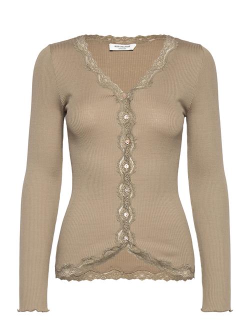 Rosemunde | Rwbabette Silk Ls V-Neck Lace Cardigan | XS