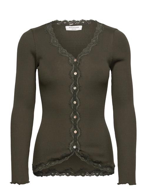 Rosemunde | Rwbabette Silk Ls V-Neck Lace Cardi | M