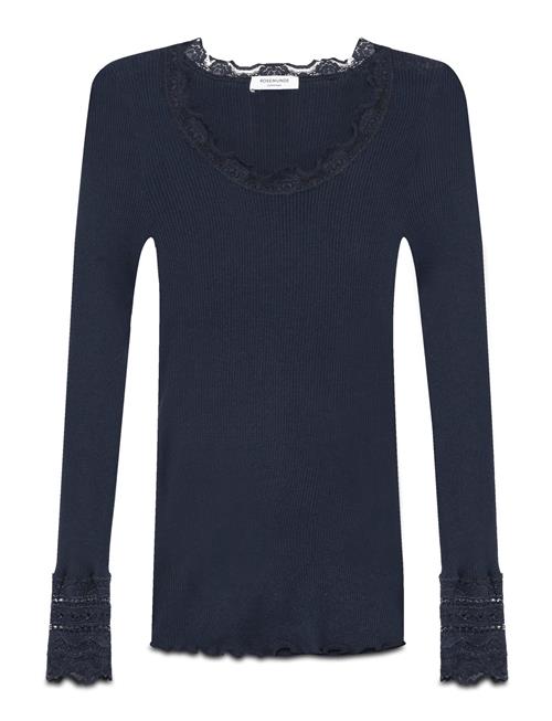 Rosemunde | Rwbenita Silk Ls O-Neck Lace T-Shirt | XL