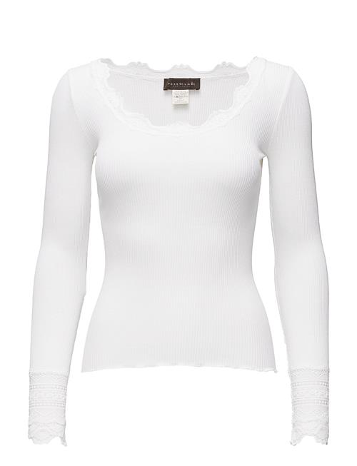 Rosemunde | Rwbenita Silk Ls O-Neck Lace T-Shirt | S