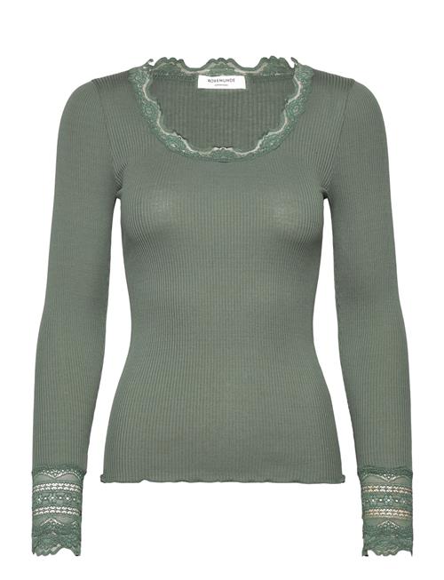 Rosemunde | Rwbenita Silk Ls O-Neck Lace T-Shirt | XS