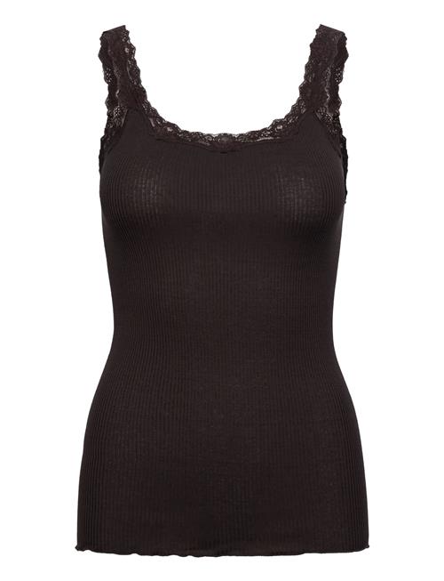 Rosemunde | Silk Top W/ Lace | S